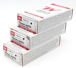 150 Rnds of Winchester 10mm Auto 180gr FMJ Cartridges