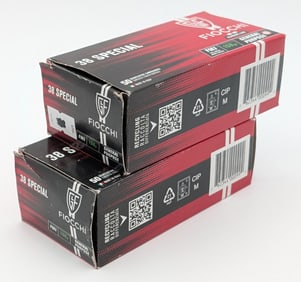 100 Rnds of Fiocchi 38 Special 158gr FMJ Cartridges