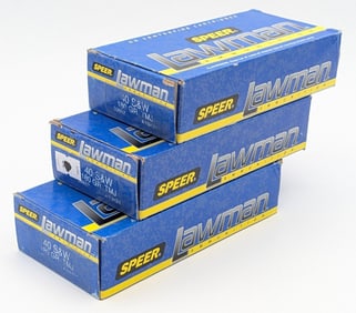 150 Rnds of Speer 40 S&W 180gr TMJ Cartridges