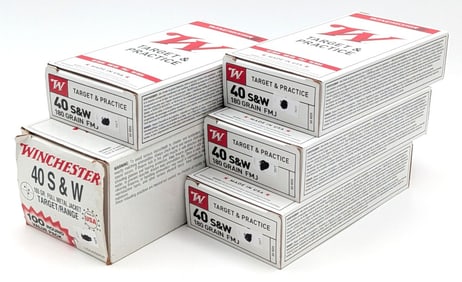 300 Rnds of Winchester 40 S&W Cartridges