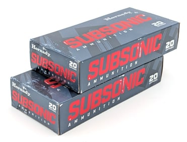 40 Rnds of Hornady 450 Bushmaster 395gr Sub-X Cartridges