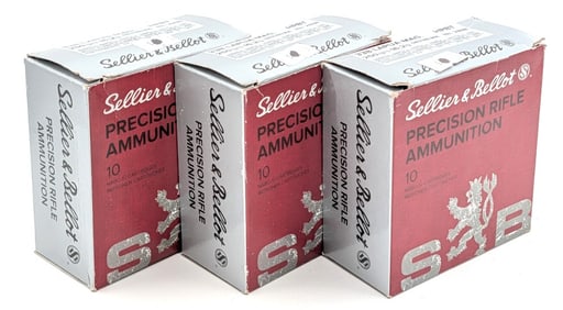 30 Rnds of Sellier & Bellot 338 Lapua Mag 250gr Cartridges