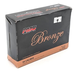 10 Rnds of PMC 50 Cal 660gr FMJ-BT Cartridges
