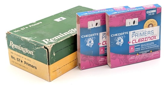 1200 Rnds of Various Brands Shotgun Shells Primers