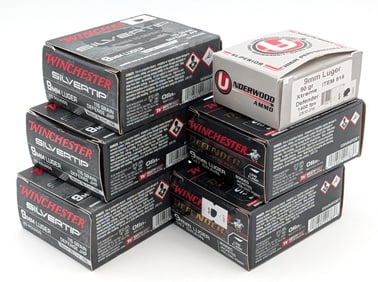 120 Rnds of Various Brands 9mm Luger Cartridges