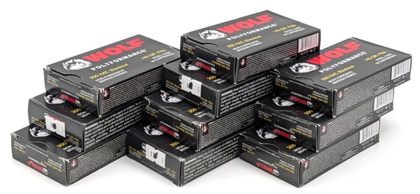 200 Rnds of Wolf 300 AAC BLK 145gr FMJ Cartridges