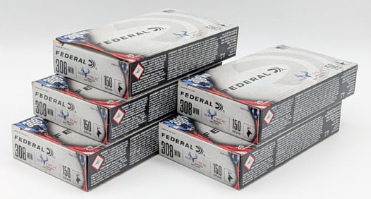 100 Rnds of Federal 308 Win 150gr Cartridges
