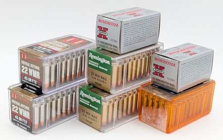 350 Rnds of Various Brands 22 WIN and WMR Cartridges