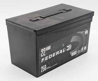 250 Rnds of Federal 22 WMR 40gr FMJ Cartridges