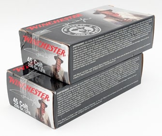 100 Rnds of Winchester 45 Colt 250gr LFN Cartridges