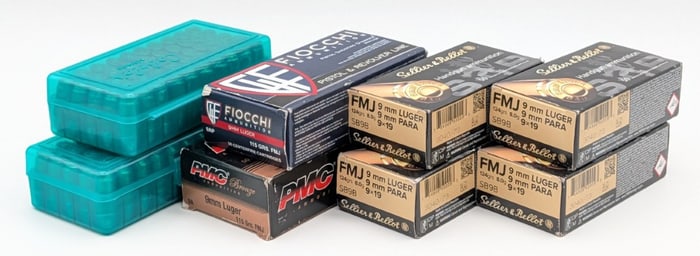 400 Rnds of Various Brands 9mm Luger Cartridges