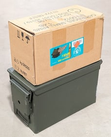 500 Rnds of Brown Bear 7.62x39mm 123gr HP Cartridges w/ Ammo Can