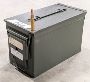 Approx 130 Rnds of Reloaded .308 Win w/ Ammo Can