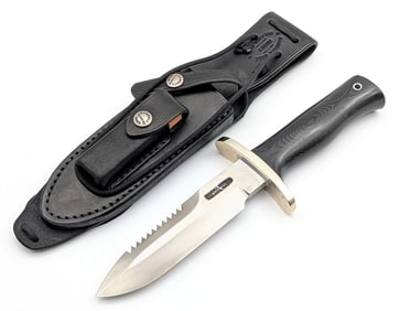 Randall Model 15 Border Patrol Sawtooth Knife w/ Sheath