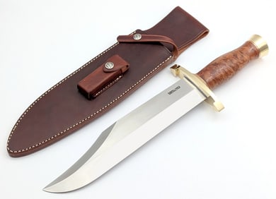 Randall Model 12 11in Thuya Burlwood Smithsonian Bowie Knife w/ Sheath