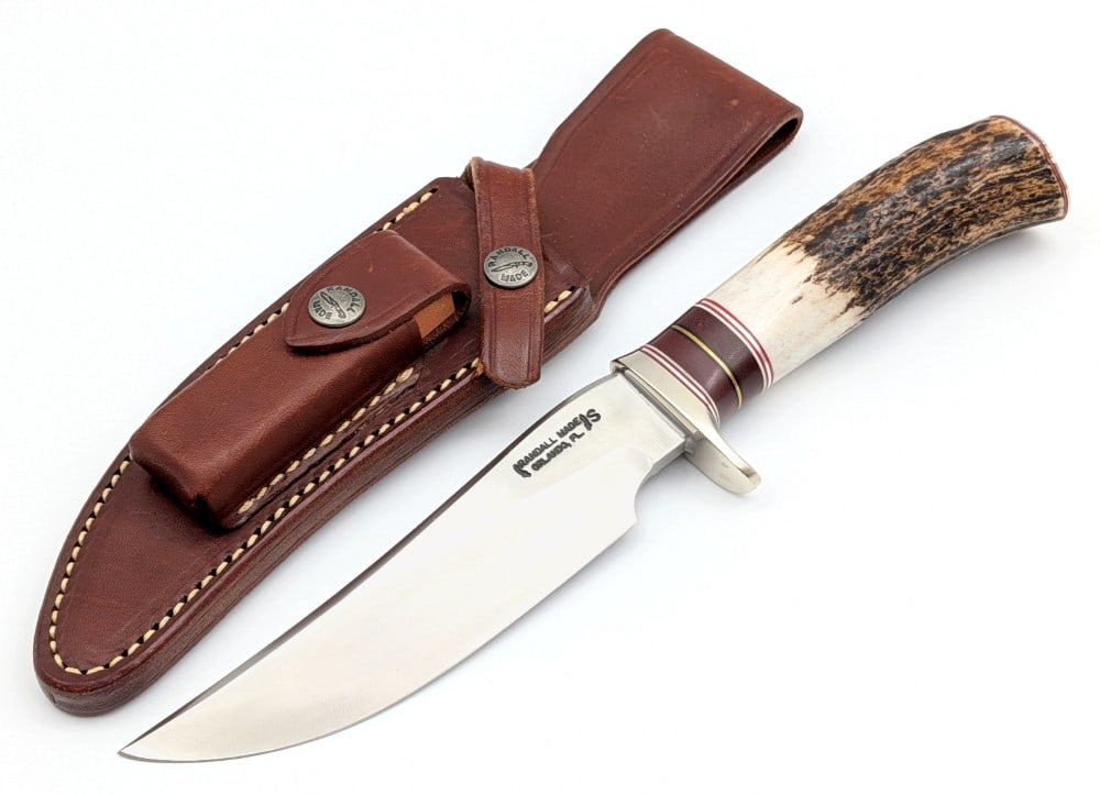 Randall Model 27 Stag Trailblazer Knife w/ Sheath (1 of 9)