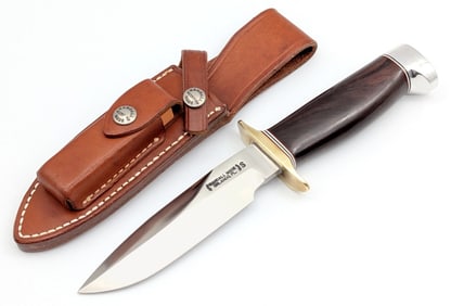 Randall East Indian Rosewood Combat Companion Knife w/ Sheath