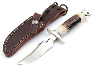Randall Model 8 4x Stag Old Style Trout & Bird Knife w/ Sheath