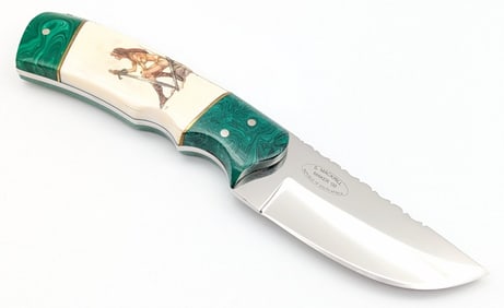 2000 Stephen Mackrill Scrimshaw Barbarian Hunter