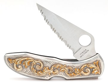 Custom Spyderco AUS-6 Endura Folding Knife