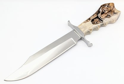 Pete Semich Large Stag Bowie Knife