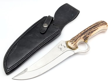 Jefferson Spivey J. Sims Sabertooth Knife w/ Sheath