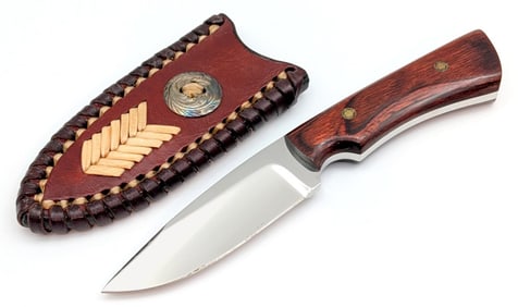 JaGED Greg Smith Drop Point Hunter w/ Custom Sheath