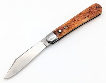Schrade Cut Co. Press Button Jigged Bone Switchblade Knife