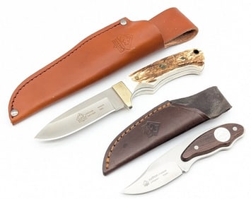 Puma Coyote & Python Fixed Blade Knives w/ Sheaths