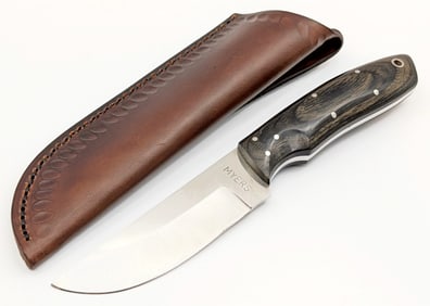 Paul Myers Custom Drop Point Hunter w/ Sheath