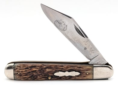 Antique Cattaraugus Jig Bone Deerslayer English Jack Knife 12099