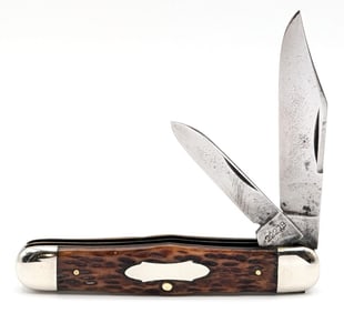 Antique Cattaraugus Jig Bone Swell Center Jack Knife 22279