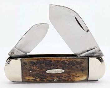 Antique Cattaraugus Jigged Bone Elephants Toe Sunfish Knife