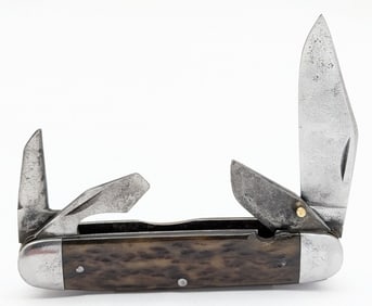 Antique Cattaraugus Jigged Bone Scout Knife