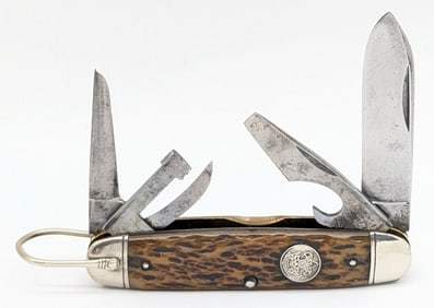 Antique Remington Jigged Bone Scout Knife RS3333