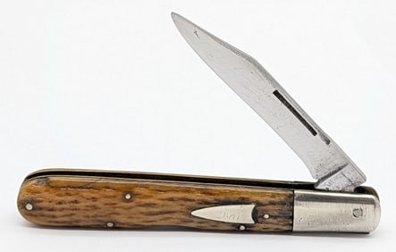 Antique American Knife Co. Jigged Bone Lockback Knife