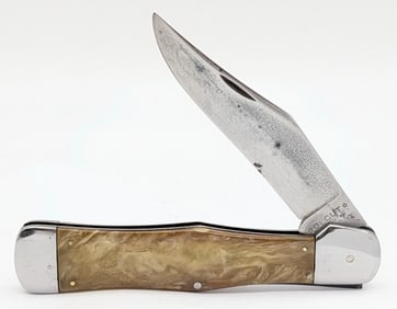 Olcut Marbled Celluloid Copperhead Coke Bottle