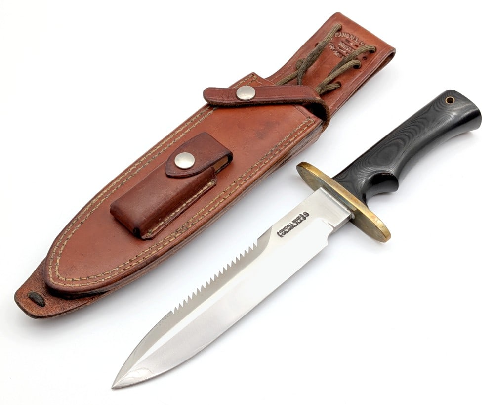Vtg Randall Model 14 Full Tang Attack Survival Knife w/ Sheath (1 of 9)