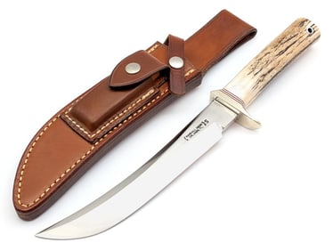 1980's Randall Model 4 7in Stag Big Game Skinner w/ Sheath