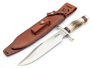 Randall Model 12 9in #14 Grind Sportsman Bowie Knife w/ Sheath