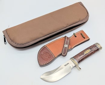 Randall Rick Bowles Special David Perdue Engraved Skinner w/ Sheath & Case