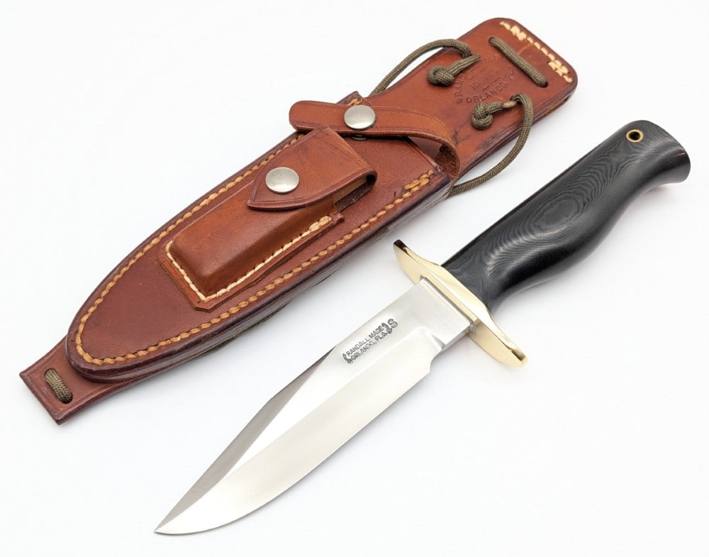 1970's Randall Model 15 Border Patrol Airman Knife w/ Rough Back Sheath (1 of 9)