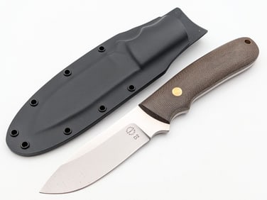Dozier Knives Canvas Micarta Skinner w/ Kydex Sheath