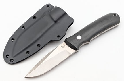 Dozier Knives Gray Micarta KM-3 Agent w/ Kydex Sheath