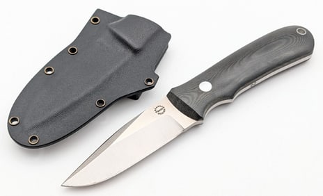 Dozier Knives Black Micarta KM-3 Agent w/ Kydex Sheath
