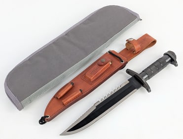 IMAX Master Survival Bowie Knife w/ Sheath & Case