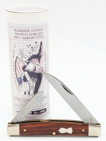 Great Eastern Cutlery Cocobolo Wood Two-Blade Congress Knife 130224 w/ Tube