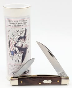 Great Eastern Cutlery Cocobolo Wood Two-Blade Congress Knife 130224 w/ Tube