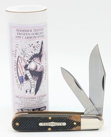 Great Eastern Cutlery Woodland Sawcut Richlite Jack Knife 781224 w/ Tube