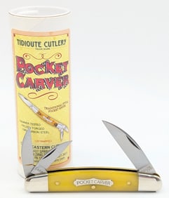 Great Eastern Cutlery Smooth Rotten Banana Bone Pocket Carver Knife 620324 w/ Tube